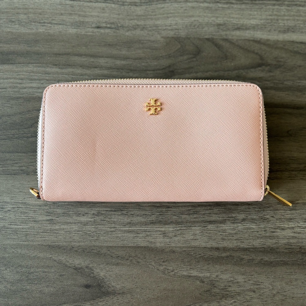 Tory Burch Pink Leather Wallet